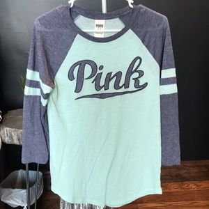 Pink 3/4 sleeve Tee